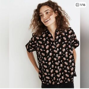 Madewell Corduroy Button Up Daily Shirt in Homestead Bouquet